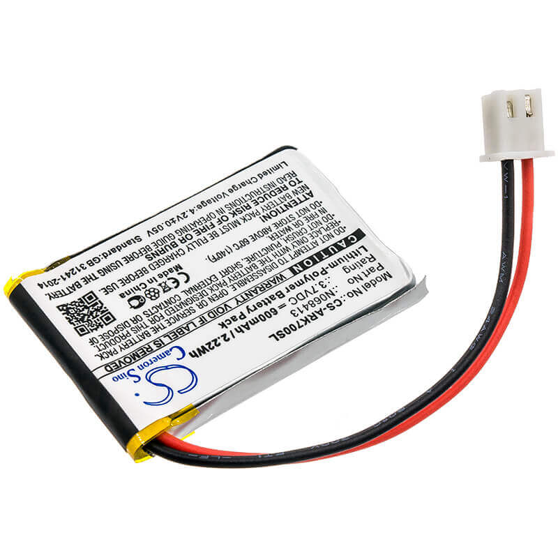 3,7V, Li-Polymer, 600mAh, batterie GPS compatible Atrack, N068413, Ak7 Gps, Ak7 Gps Tracker, 2,22Wh GPS, Navigator Cameron Sino Technology Limited