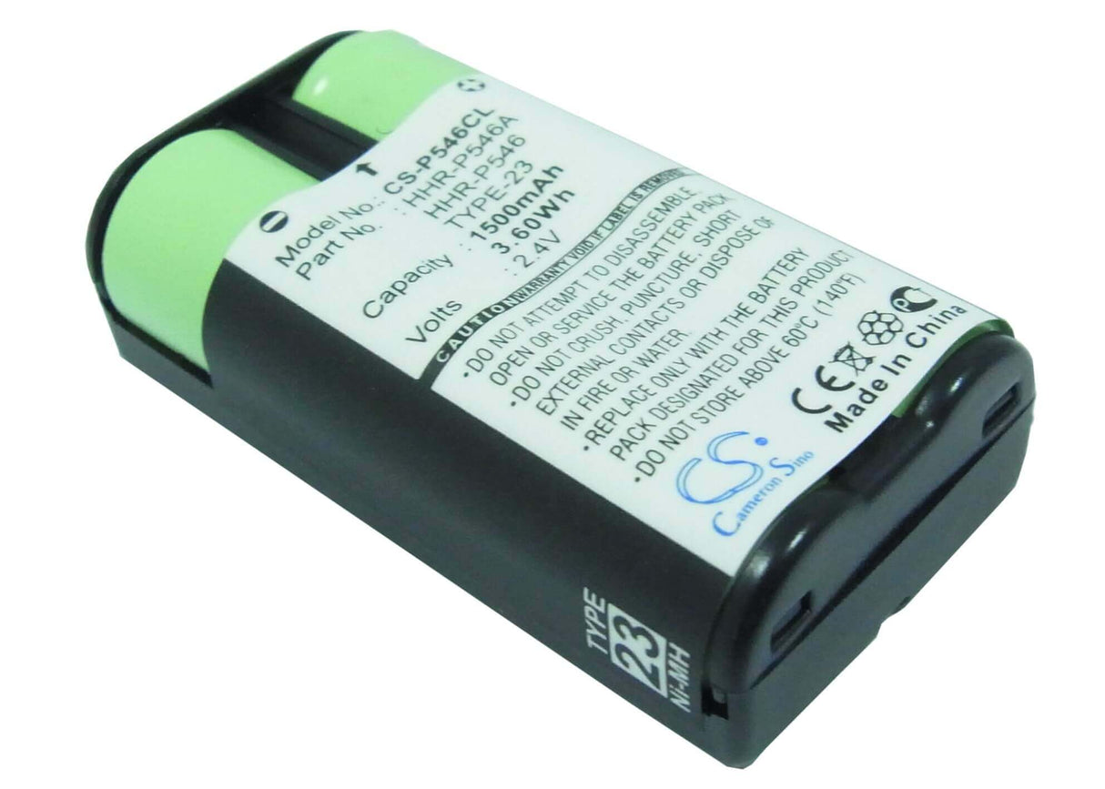 2,4V, Ni-MH, 1500mAh, batterie de téléphone sans fil compatible avec V Tech, At&t, Motorola, Panasonic, Sanyo, 23-272, 2400, 2401, 3,6Wh Téléphone sans fil Cameron Sino Technology Limited (Téléphone sans fil)