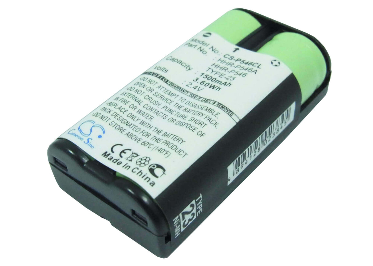2,4V, Ni-MH, 1500mAh, batterie de téléphone sans fil compatible avec V Tech, At&t, Motorola, Panasonic, Sanyo, 23-272, 2400, 2401, 3,6Wh Téléphone sans fil Cameron Sino Technology Limited (Téléphone sans fil)