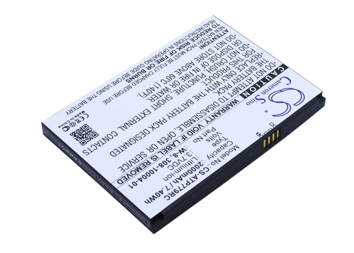 3.7V, Li-ion, 2000mAh, Hotspot battery fits Boostmobile, At&t, Netgear, 308-10004-01, Ac779s, Ac797s, 7.40Wh Hotspot Cameron Sino Technology Limited