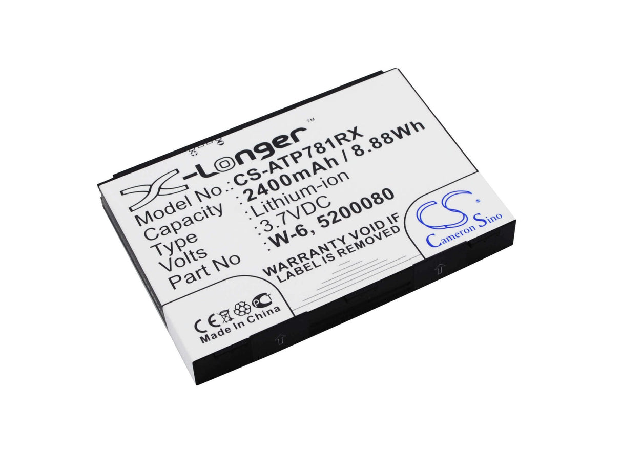 3.7V, Li-ion, 2400mAh, Hotspot battery fits Netgear, At&t, 5200080, Aircard 781s, Unite Pro, 8.88Wh Hotspot Cameron Sino Technology Limited