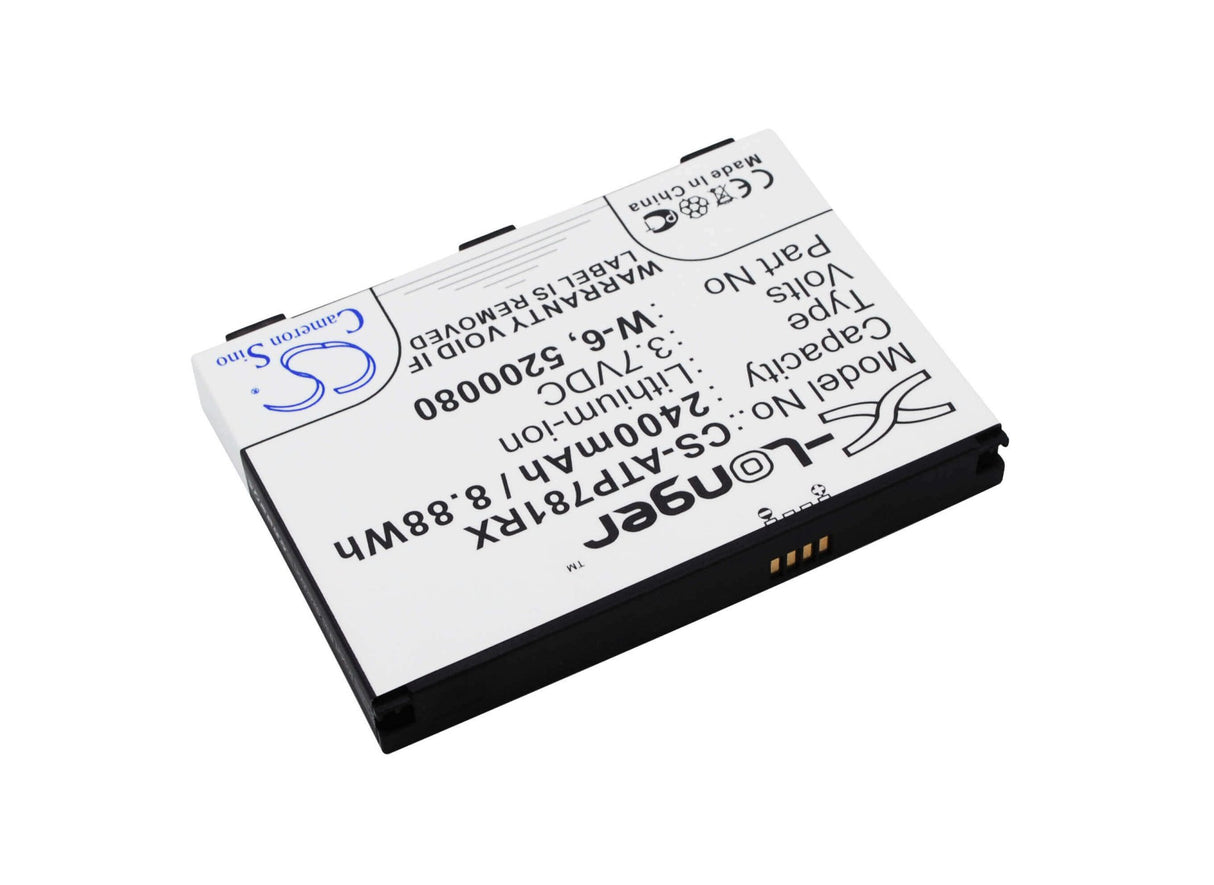 3.7V, Li-ion, 2400mAh, Hotspot battery fits Netgear, At&t, 5200080, Aircard 781s, Unite Pro, 8.88Wh Hotspot Cameron Sino Technology Limited