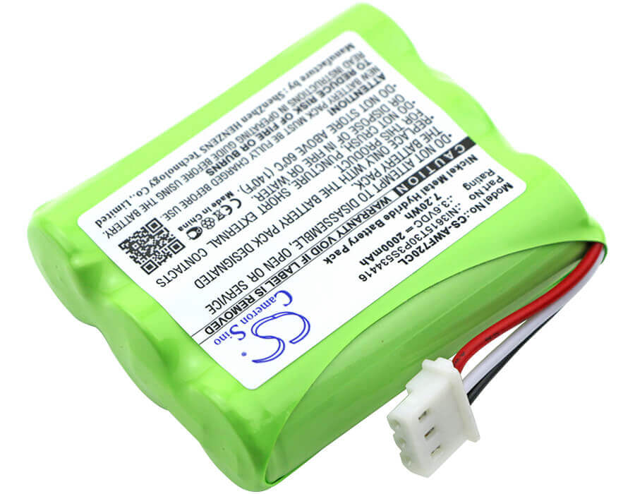 3.6V, Ni-MH, 2000mAh, Cordless Phone battery fits At&t, Ni3615t30p3s534416, Wf720, 7.2Wh Cordless Phone Cameron Sino Technology Limited (Cordless Phone)