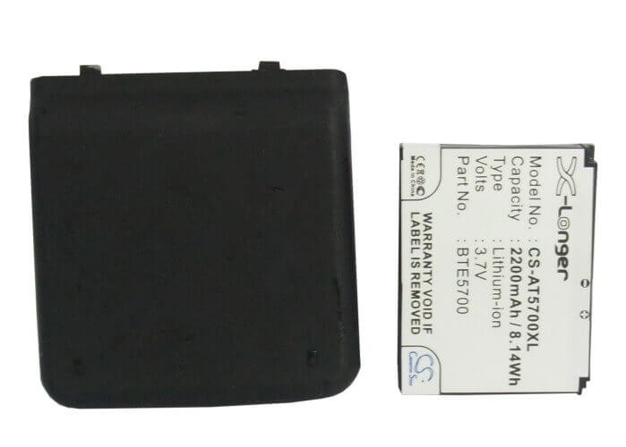 3.7V, Li-ion, 2200mAh, SmartPhone battery fits At&t, Audiovox, Bte5700, Smt5700, Smt-5700, 8.14Wh Mobile, SmartPhone Cameron Sino Technology Limited (Smartphone)