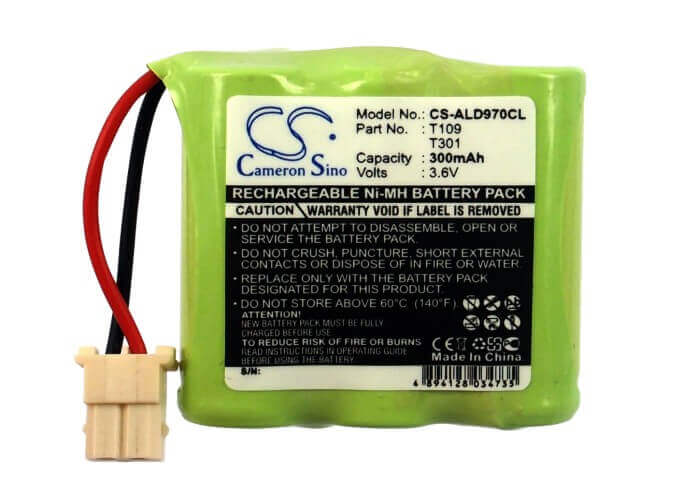 3.6V, Ni-MH, 300mAh, batterie de téléphone sans fil compatible avec Panafone, Texet, Audioline, Extel, Gp, T109, 970, 971, 1.08Wh Téléphone sans fil Cameron Sino Technology Limited (Téléphone sans fil)