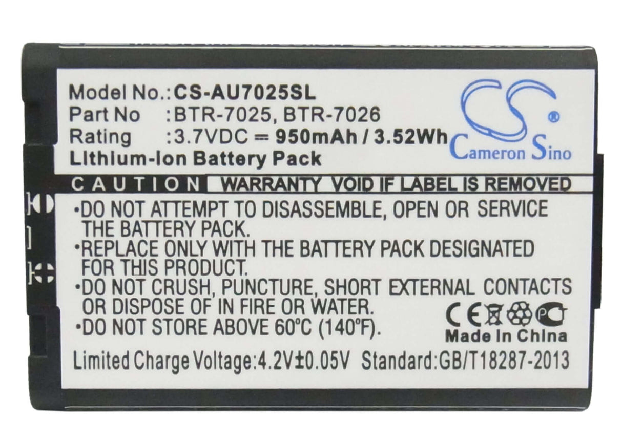3.7V, Li-ion, 950mAh, batterie de smartphone compatible avec Sprint, Audiovox, Utstarcom, Btr-7025, Cdm-120, Cdm-220, 3.52Wh Mobile, SmartPhone Cameron Sino Technology Limited (Smartphone)