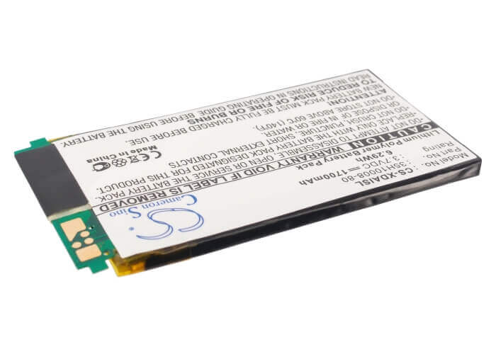 3.7V, Li-Polymer, 1700mAh, SmartPhone battery fits Audiovox, Qtek, Era, 35h10008-80, Ppc5050, 6.29Wh Mobile, SmartPhone Cameron Sino Technology Limited (Smartphone)