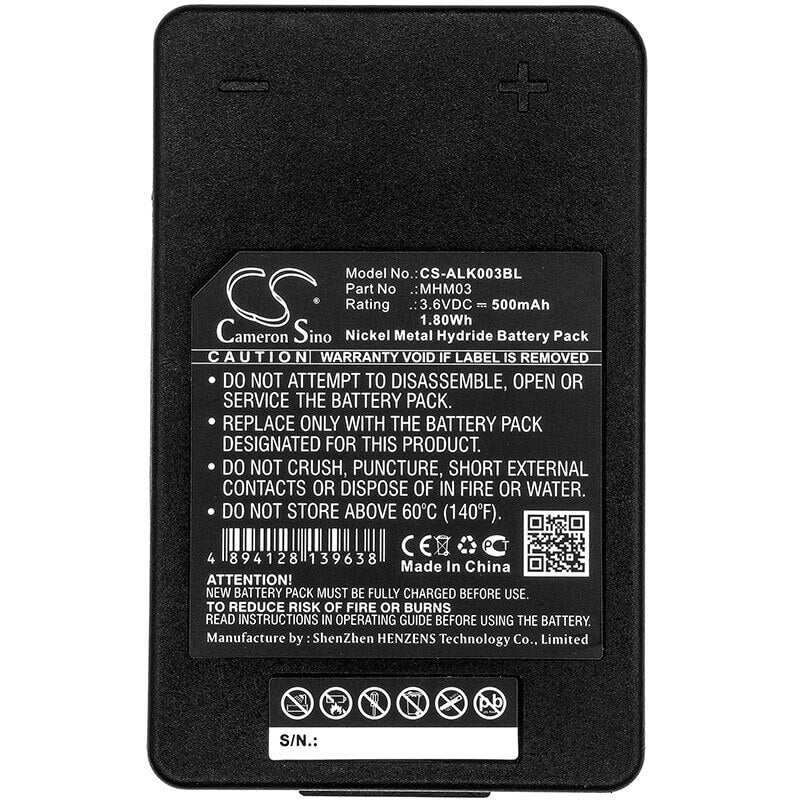 Crane Remote Battery For Autec, Lk Neo 3.6v, 500mah - 1.80wh Crane Remote Control Cameron Sino Technology Limited