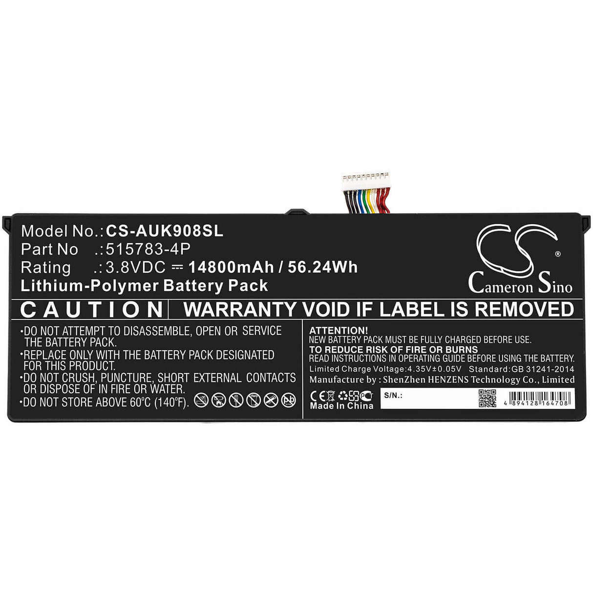 Battery For Autel, Maxicom Mk908, Maxisys Pro Elite, Mk908p 3.8v, 14800mah - 56.24wh Batteries for Electronics Cameron Sino Technology Limited (Suspended)