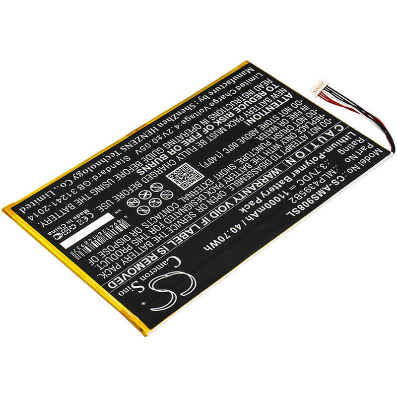 3.7V, Li-Polymer, 11000mAh, Diagnostic Scanner battery fits Autel, Mlp4395b2, Maxisys Cv, Maxisys Ms908, 40.7Wh Diagnostic Scanner Cameron Sino Technology Limited (Suspended)
