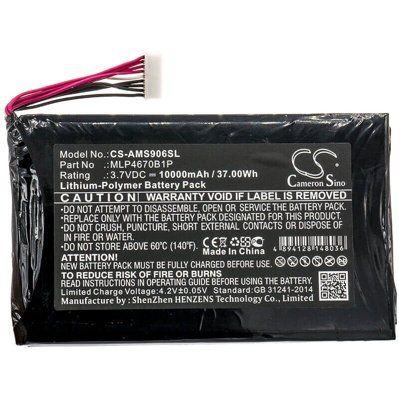 Diagnostics battery For Autel, Maxisys Ms906bt, Maxisys Ms906ts, Ms906bt 3.7v, 10000mah - 37.00wh Diagnostic Scanner Cameron Sino Technology Limited