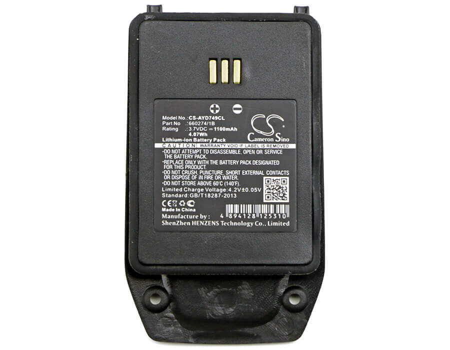 3.7V, Li-ion, 1100mAh, Cordless Phone battery fits Ascom, Avaya, 5030472, D81 Ex, 4.07Wh Cordless Phone Cameron Sino Technology Limited (Cordless Phone)