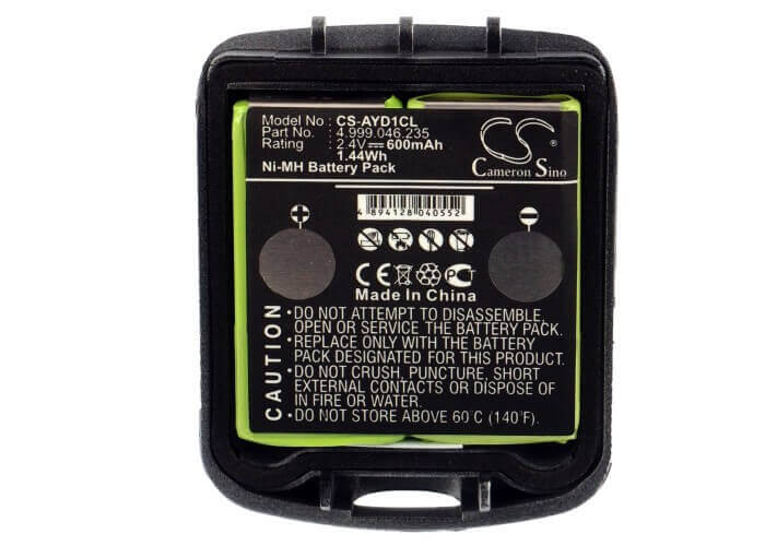 2.4V, Ni-MH, 600mAh, Cordless Phone battery fits Funkwerk, Avaya, Detewe, Openphone, 4.999.046.235, Dect D3, Dect Industriehandset Ih4, 1.44Wh Cordless Phone Cameron Sino Technology Limited (Cordless Phone)