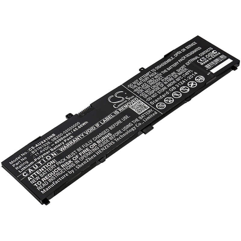 Battery For B31bn9h Asus, 0b200-02020000 Asus, B31n1535 Asus 11.4v, 4000mah - 45.60wh Notebook, Laptop Cameron Sino Technology Limited