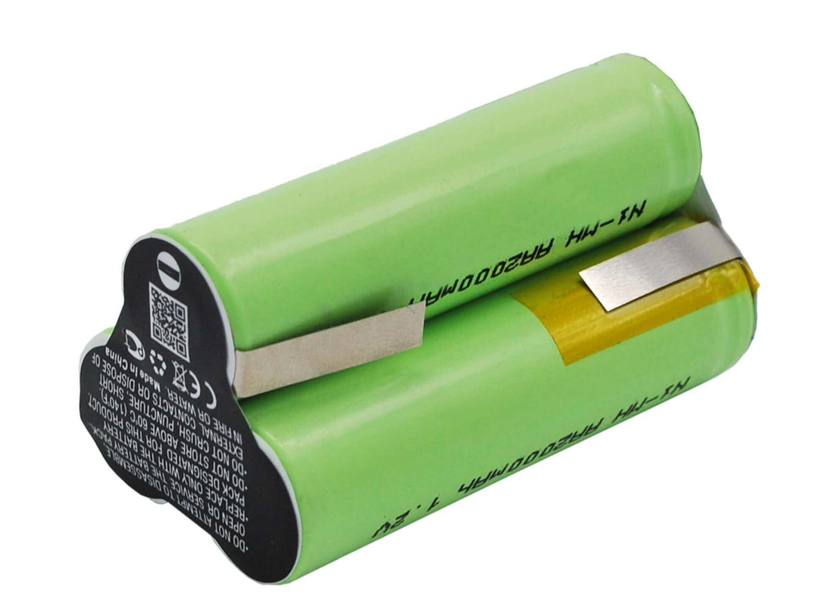3.6V, Ni-MH, 2000mAh, Shaver battery fits Scherna, Remington, Babyliss, Shb16, T24b, T24c, 7.2Wh Shaver Cameron Sino Technology Limited