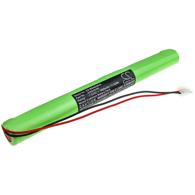 7.2V, Ni-CD, 1600mAh, batterie d'éclairage d'urgence compatible avec Baes, 329045490, Fluo Evac, Ova Td310632, 11.52Wh Éclairage d'urgence Cameron Sino Technology Limited