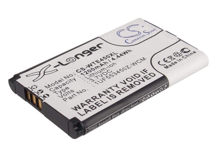 3.7V, Li-ion, 1200mAh, Tablet battery fits Bamboo, Wacom, 1uf553450z-wcm, Cth-470k-de, Cth-470k-en, 4.44Wh Tablet Cameron Sino Technology Limited
