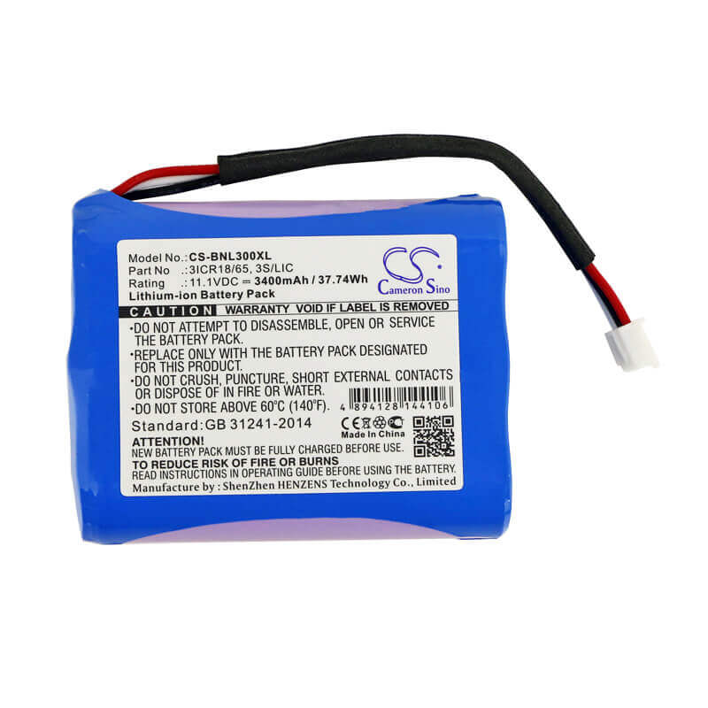 11.1V, Li-ion, 3400mAh, Speaker battery fits Bang & Olufsen, Beoplay A3, 37.74Wh Speaker Cameron Sino Technology Limited