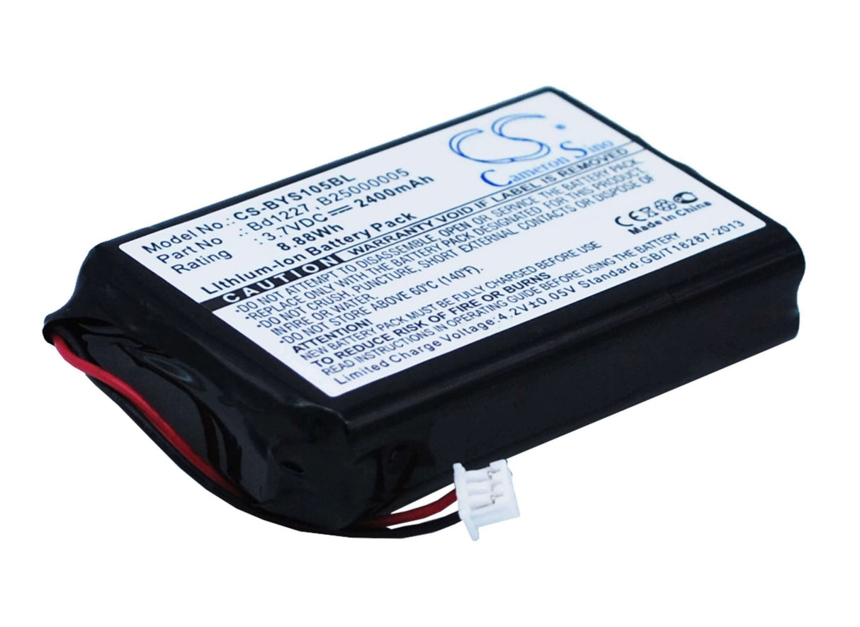 Batterie de scanner de codes-barres pour Baracoda Roadrunners Evolution 1d, Brr-l Evolution, Yys1-1056730 3.7v, 2400mah - 8.88wh Scanner de codes-barres Cameron Sino Technology Limited