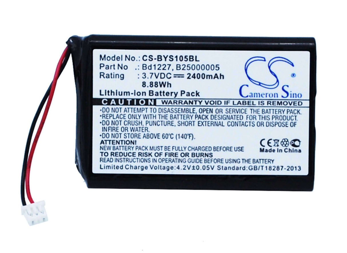 Batterie de scanner de codes-barres pour Baracoda Roadrunners Evolution 1d, Brr-l Evolution, Yys1-1056730 3.7v, 2400mah - 8.88wh Scanner de codes-barres Cameron Sino Technology Limited