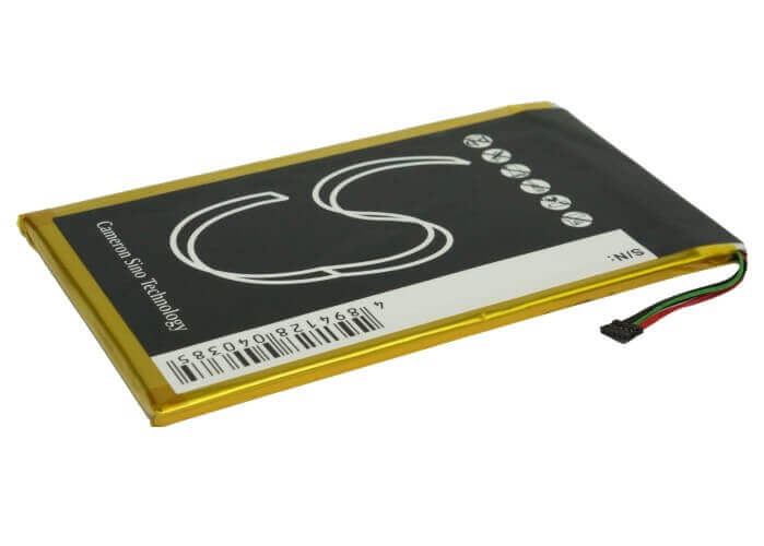 3.7V, Li-Polymer, 3200mAh, E-book, E-reader battery fits Barnes & Noble, 6027b0090501, Bnrb200, Bnrv200, 11.84Wh E-book, E-reader Cameron Sino Technology Limited