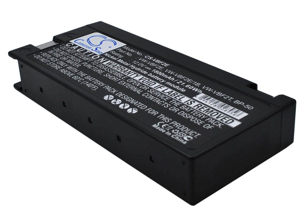 Battery For Panasonic VW-VBF2E, VW-VBF2E/1B, BP-50, 12v, 1800mah - 21.60wh Camera Cameron Sino Technology Limited (Camera)