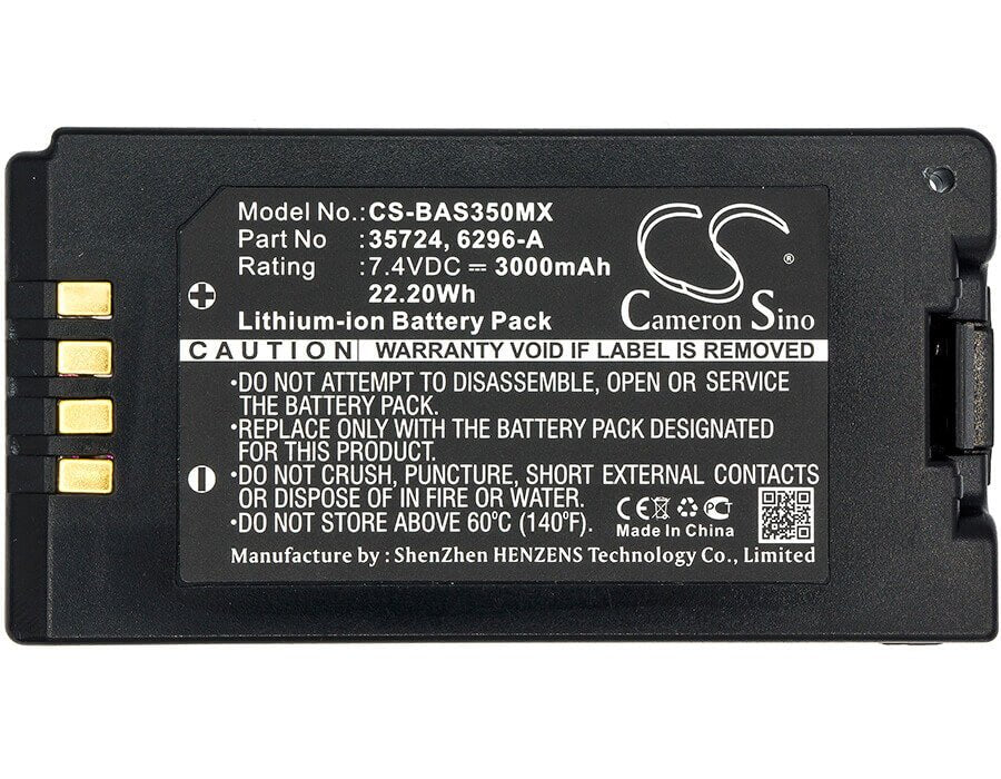 7.4V, Li-ion, 3000mAh, Medical battery fits Baxter Healthcare, 35724, 35083, 35162, 22.20Wh Medical Cameron Sino Technology Limited (Medical)