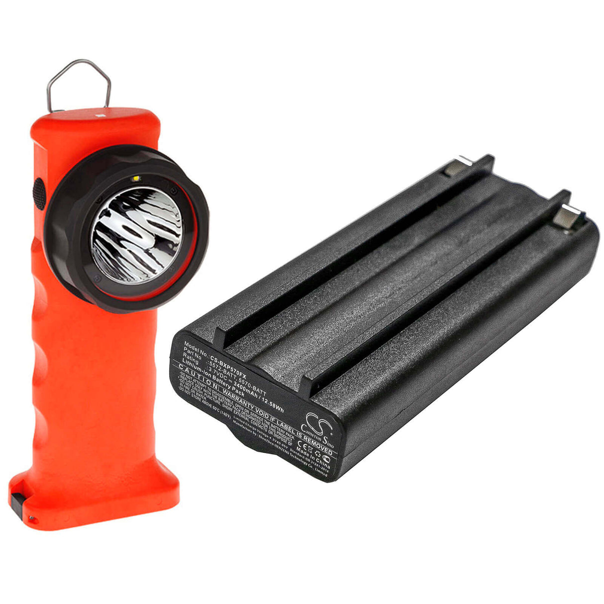 3.7V, Li-ion, 3400mAh, Flashlight battery fits Bayco, Nightstick, 5570-batt, Xpp-5570, Xpr-5572, 12.58Wh Flashlight Cameron Sino Technology Limited