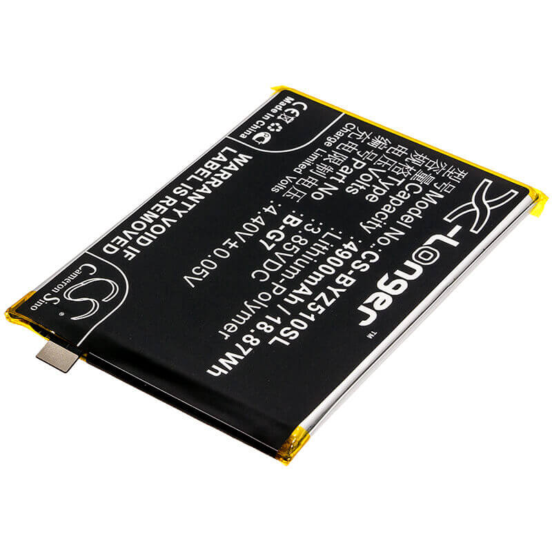 3.85V, Li-Polymer, 4900mAh, SmartPhone battery fits Bbk, Vivo, B-g7, 1951, V1911a, 18.87Wh Mobile, SmartPhone Cameron Sino Technology Limited (Smartphone)