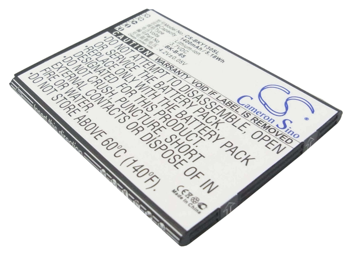 3.7V, Li-ion, 1400mAh, SmartPhone battery fits Bbk, Bk-b-65, Vivo 15t, Vivo Y13, 5.18Wh Mobile, SmartPhone Cameron Sino Technology Limited (Suspended)