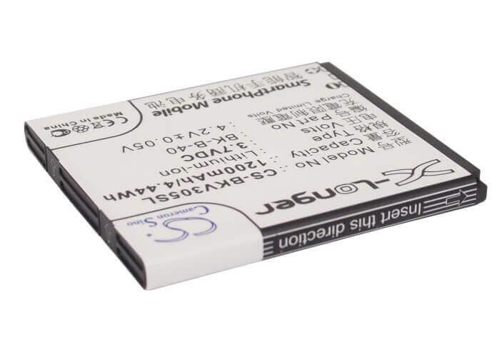 3.7V, Li-ion, 1200mAh, SmartPhone battery fits Bbk, Bk-b-40, Vivo E1, Vivo I710, 4.44Wh Mobile, SmartPhone Cameron Sino Technology Limited (Smartphone)