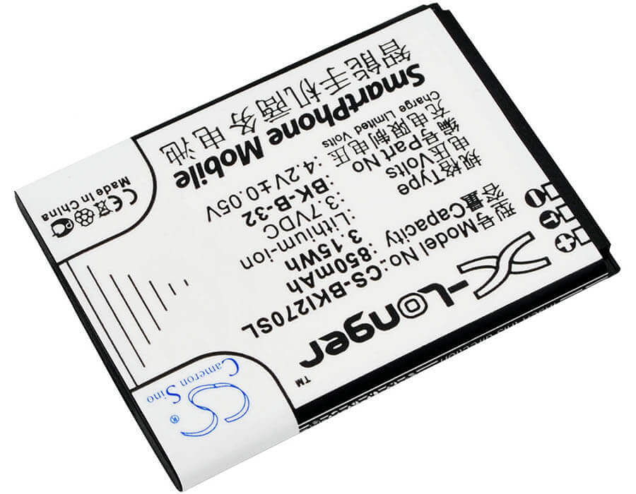 3.7V, Li-ion, 850mAH, SmartPhone battery fits Bbk, Bk-b-32, I18, I270, 3.15Wh Mobile, SmartPhone Cameron Sino Technology Limited (Suspended)