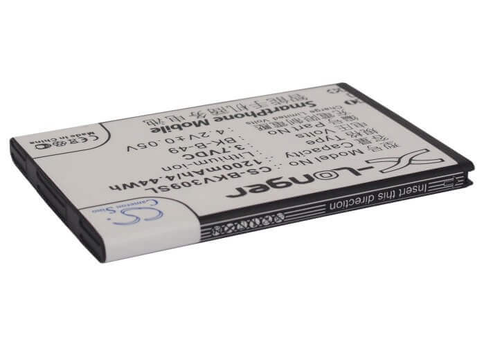 3.7V, Li-ion, 1200mAh, SmartPhone battery fits Bbk, Bk-b-42, Vivo E1t, Vivo I370, 4.44Wh Mobile, SmartPhone Cameron Sino Technology Limited (Smartphone)