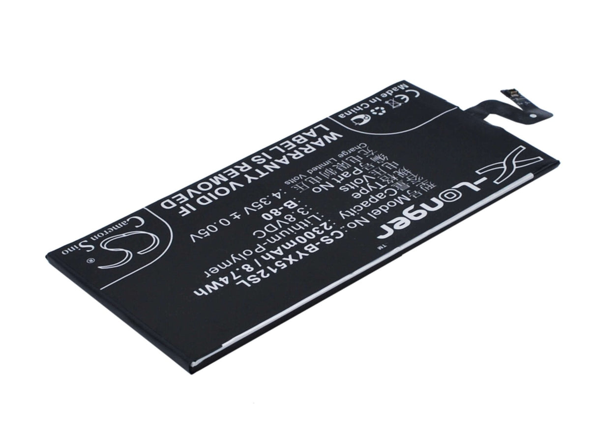 3.8V, Li-Polymer, 2300mAh, SmartPhone battery fits Bbk, B-80, Vivo X5 Max V, 8.74Wh Mobile, SmartPhone Cameron Sino Technology Limited (Suspended)