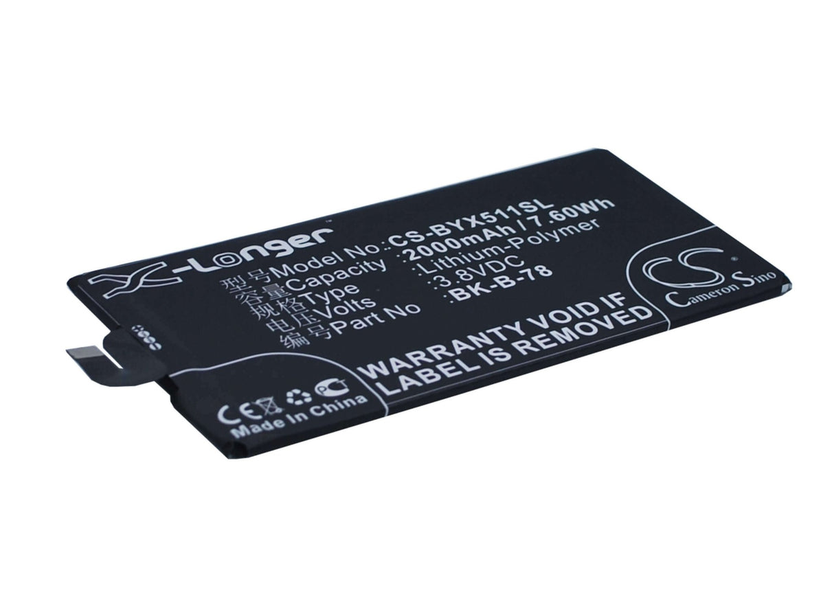 3.8V, Li-Polymer, 2000mAh, SmartPhone battery fits Bbk, B-78, Vivo X5 Max, Vivo X5 Max+, 7.6Wh Mobile, SmartPhone Cameron Sino Technology Limited (Suspended)