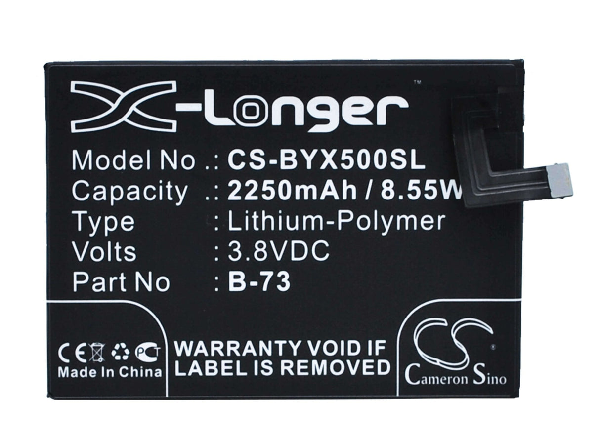 3,8V, Li-Polymer, 2250mAh, batterie pour smartphone compatible avec Bbk, B-73, Vivo X5, Vivo X5 4g, 8,55Wh Mobile, Smartphone Cameron Sino Technology Limited (Smartphone)