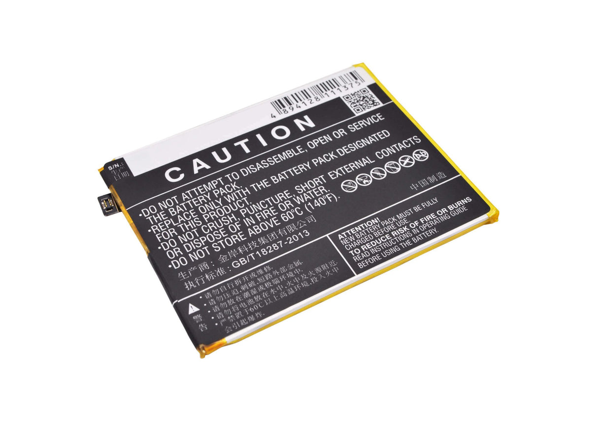 3.8V, Li-Polymer, 2400mAh, SmartPhone battery fits Vivo, Bbk, B-91, Vivo X6, Vivo X6a, 9.12Wh Mobile, SmartPhone Cameron Sino Technology Limited (Smartphone)