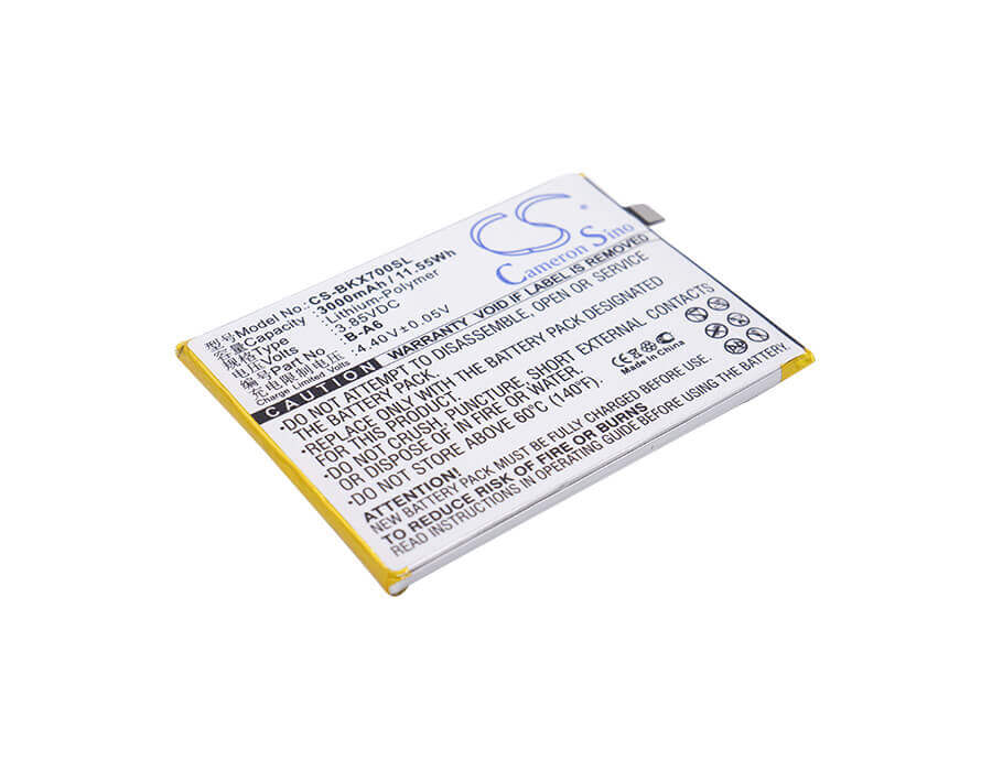 3.85V, Li-Polymer, 3000mAh, SmartPhone battery fits Bbk, Vivo, B-a6, Vivo X7, Vivo X7 Dual Sim, 11.55Wh Mobile, SmartPhone Cameron Sino Technology Limited (Smartphone)