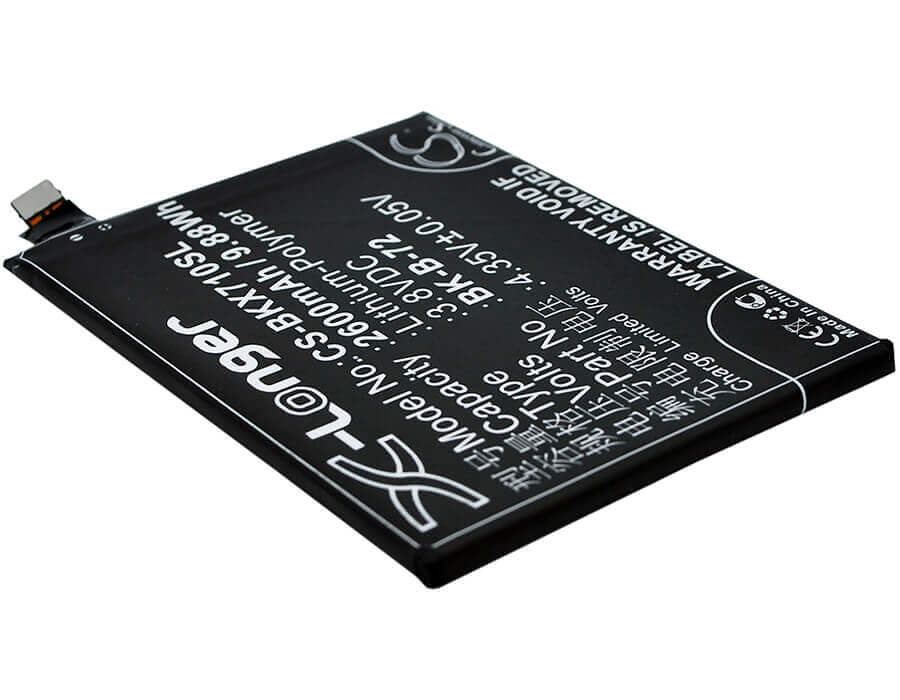 3.8V, Li-Polymer, 2600mAh, SmartPhone battery fits Bbk, Bk-b-72, Vivo X710l, 9.88Wh Mobile, SmartPhone Cameron Sino Technology Limited (Suspended)