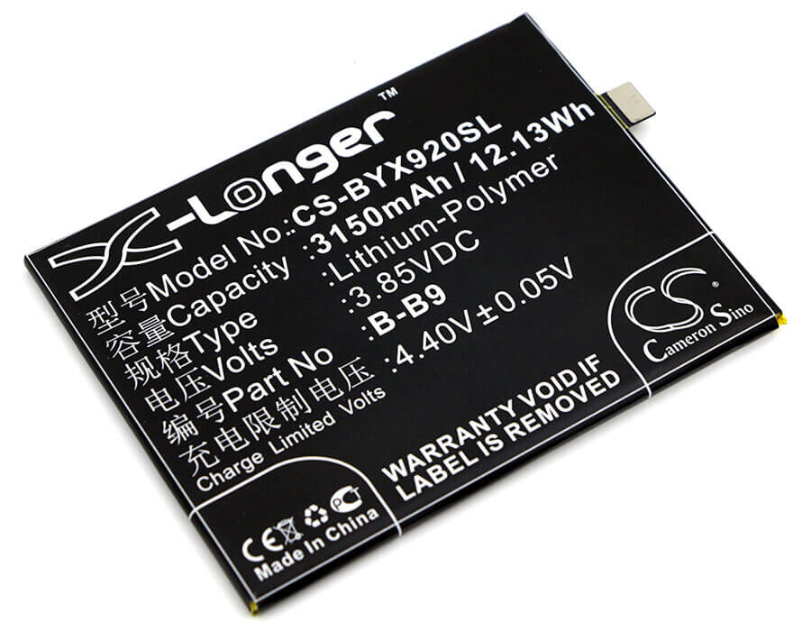 3.85V, Li-Polymer, 3150mAh, SmartPhone battery fits Bbk, Vivo, B-b9, Vivo X9i, 12.13Wh Mobile, SmartPhone Cameron Sino Technology Limited (Smartphone)