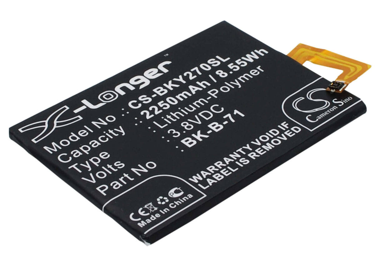 3.8V, Li-Polymer, 2250mAh, SmartPhone battery fits Bbk, Bk-b-71, Vivo Y18, Vivo Y18l, 8.55Wh Mobile, SmartPhone Cameron Sino Technology Limited (Suspended)