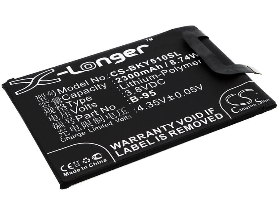 3.8V, Li-Polymer, 2300mAh, batterie de smartphone compatible avec Vivo, Bbk, B-95, Vivo Y51, Vivo Y51 Dual Sim, 8.74Wh Mobile, Smartphone Cameron Sino Technology Limited (Smartphone)