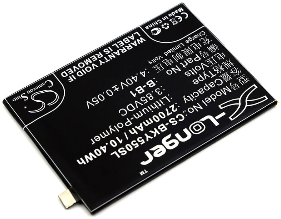 3.85V, Li-Polymer, 2700mAh, SmartPhone battery fits Vivo, Bbk, B-b1, Vivo Y55, Vivo Y55a, 10.4Wh Mobile, SmartPhone Cameron Sino Technology Limited (Smartphone)