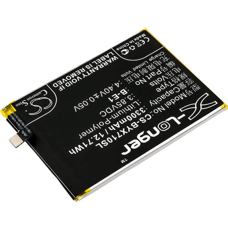 3.85V, Li-Polymer, 3300mAh, SmartPhone battery fits Bbk, Vivo, B-e1, Vivo Y71, Y71 Dual Sim, 12.71Wh Mobile, SmartPhone Cameron Sino Technology Limited (Smartphone)