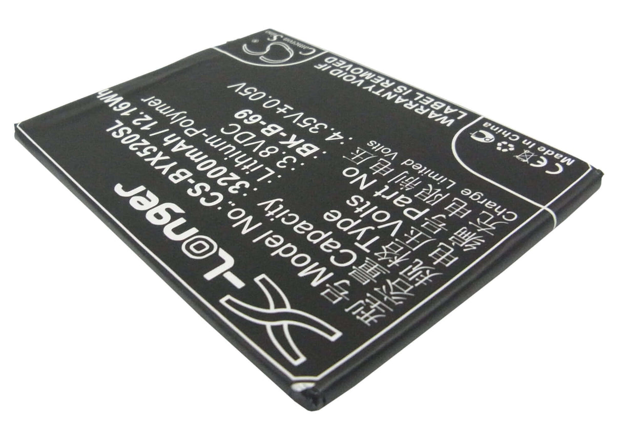 3.8V, Li-Polymer, 3200mAh, SmartPhone battery fits Vivo, B-69, Vivo X520, Vivo X520a, 12.16Wh Mobile, SmartPhone Cameron Sino Technology Limited (Suspended)