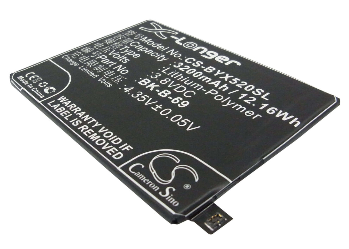 3.8V, Li-Polymer, 3200mAh, SmartPhone battery fits Vivo, B-69, Vivo X520, Vivo X520a, 12.16Wh Mobile, SmartPhone Cameron Sino Technology Limited (Suspended)