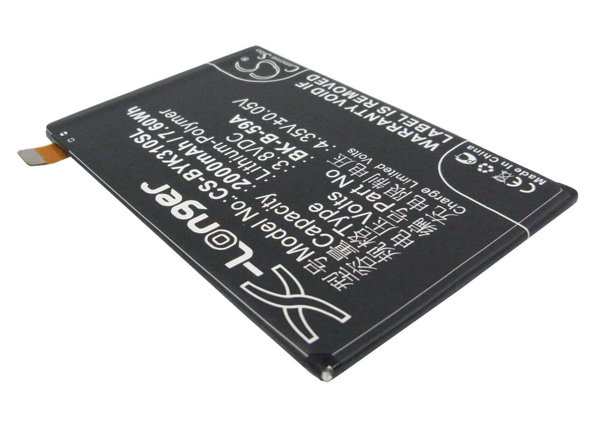 3.8V, Li-Polymer, 2000mAh, SmartPhone battery fits Bbk, Bk-b-59a, Xplay X3s, Xplay X3sw, 7.6Wh Mobile, SmartPhone Cameron Sino Technology Limited (Suspended)