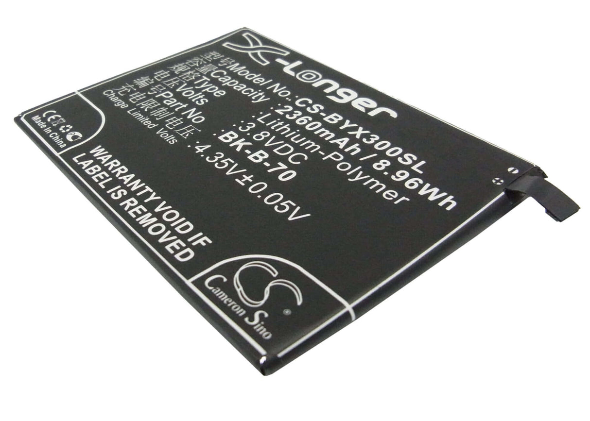 3.8V, Li-Polymer, 2360mAh, SmartPhone battery fits Bbk, Bk-b-70, Pd1227l, Xshot X3f, 8.97Wh Mobile, SmartPhone Cameron Sino Technology Limited (Suspended)