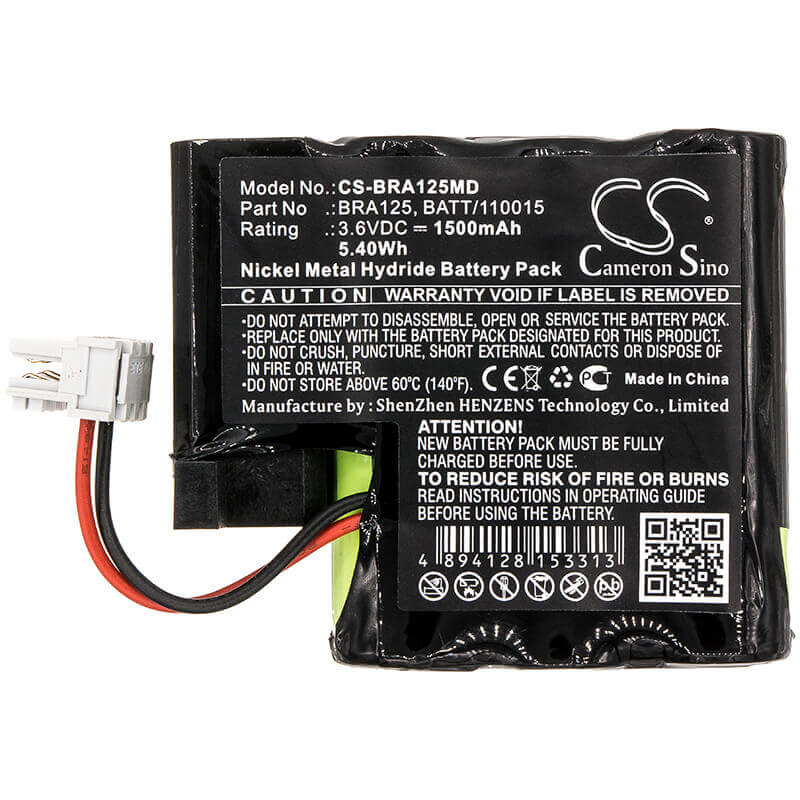 3.6V, Ni-MH, 1500mAh, Medical battery fits Braun, 110015, Perfusor Compact, 5.40Wh Medical Cameron Sino Technology Limited (Medical)