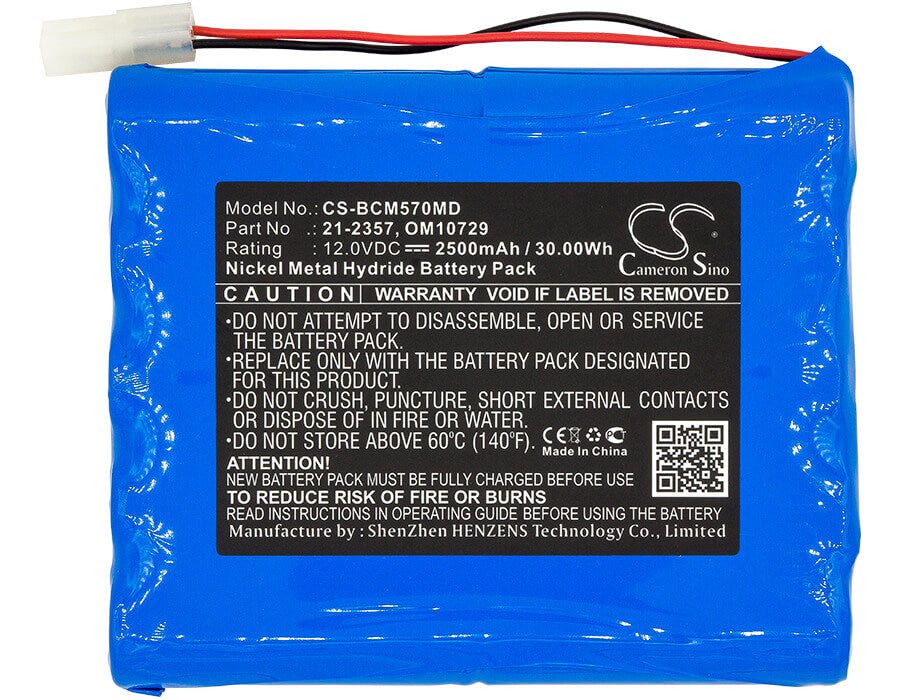 Batterie pour Bci, Pompe à perfusion Cadd Tpn 5700, Pompe à perfusion Tpn 5700 12v, 2500mah - 30.00wh Médical Cameron Sino Technology Limited (Suspendu)